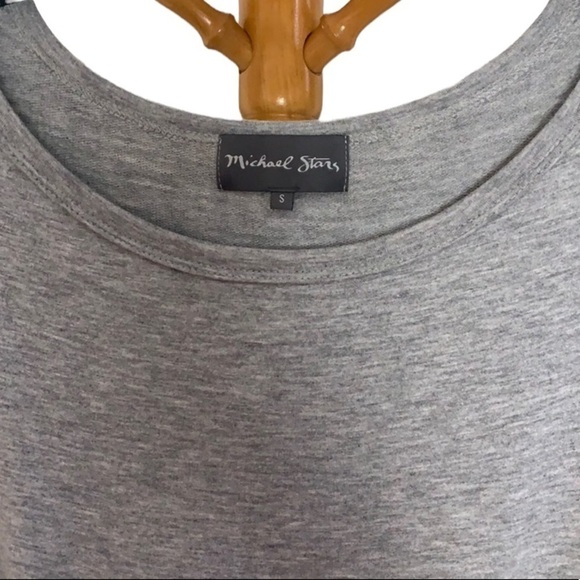 🌸2/$25 Michael Stars Grey Super Soft Long-sleeve Mini Dress - Picture 3 of 8